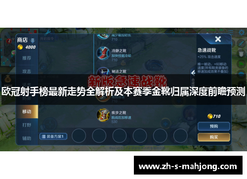 欧冠射手榜最新走势全解析及本赛季金靴归属深度前瞻预测 欧冠射手榜最新走势全解析及本赛季金靴归属深度前瞻预测